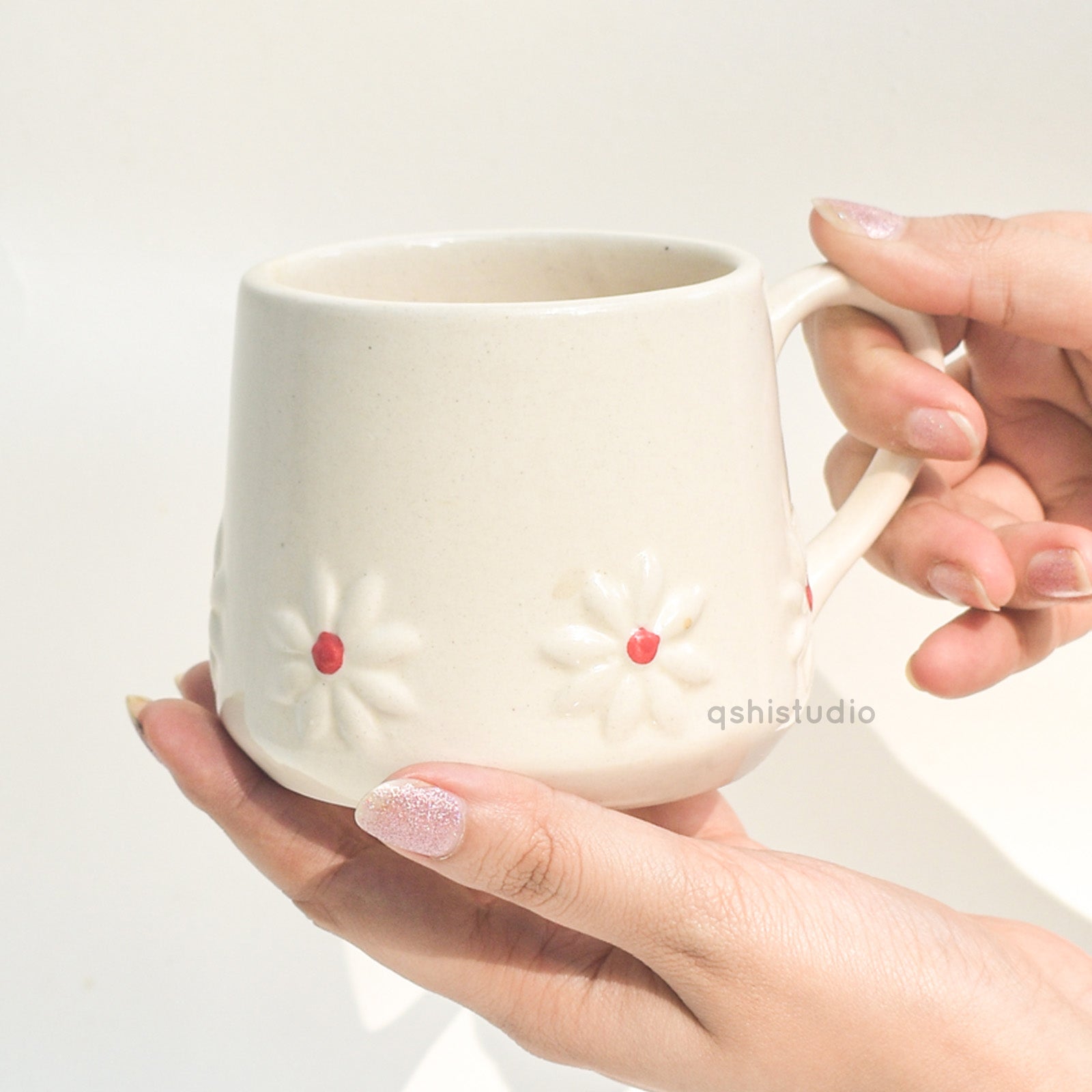 Pink & White Lily Coffee Mug Gift Set