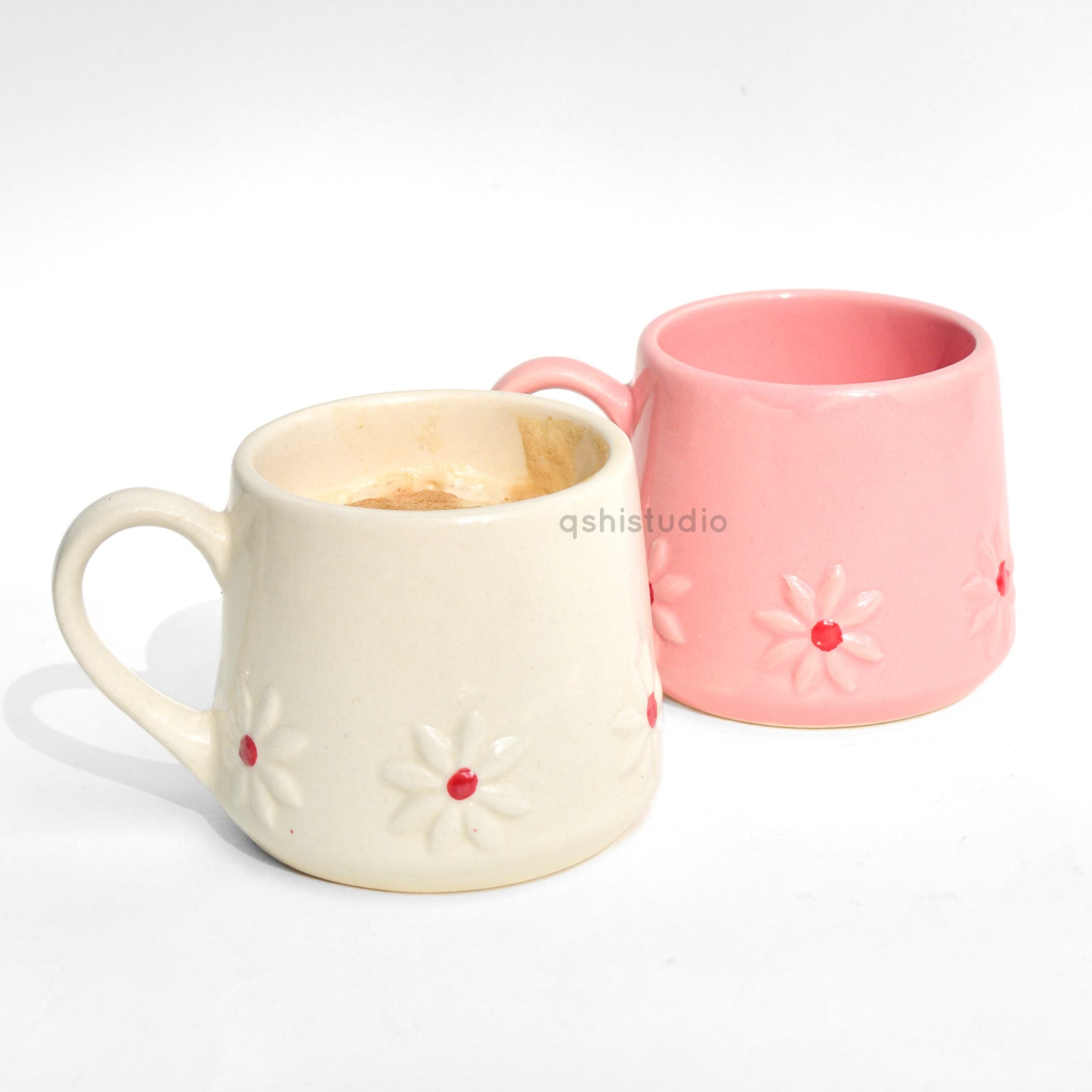 Pink & White Lily Coffee Mug Gift Set