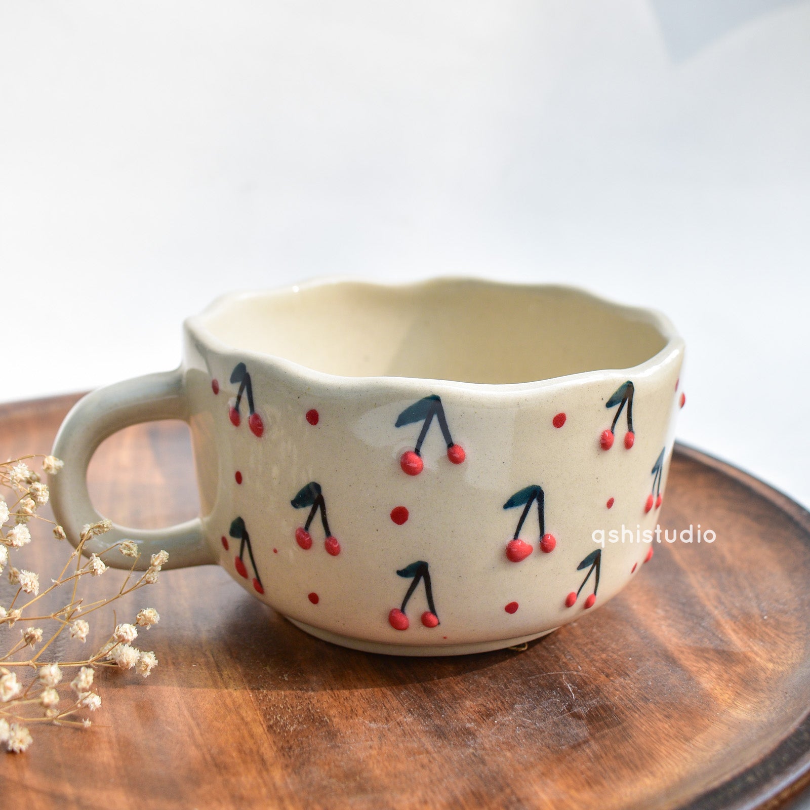 Soup & Coffee Mug - Merry cherry