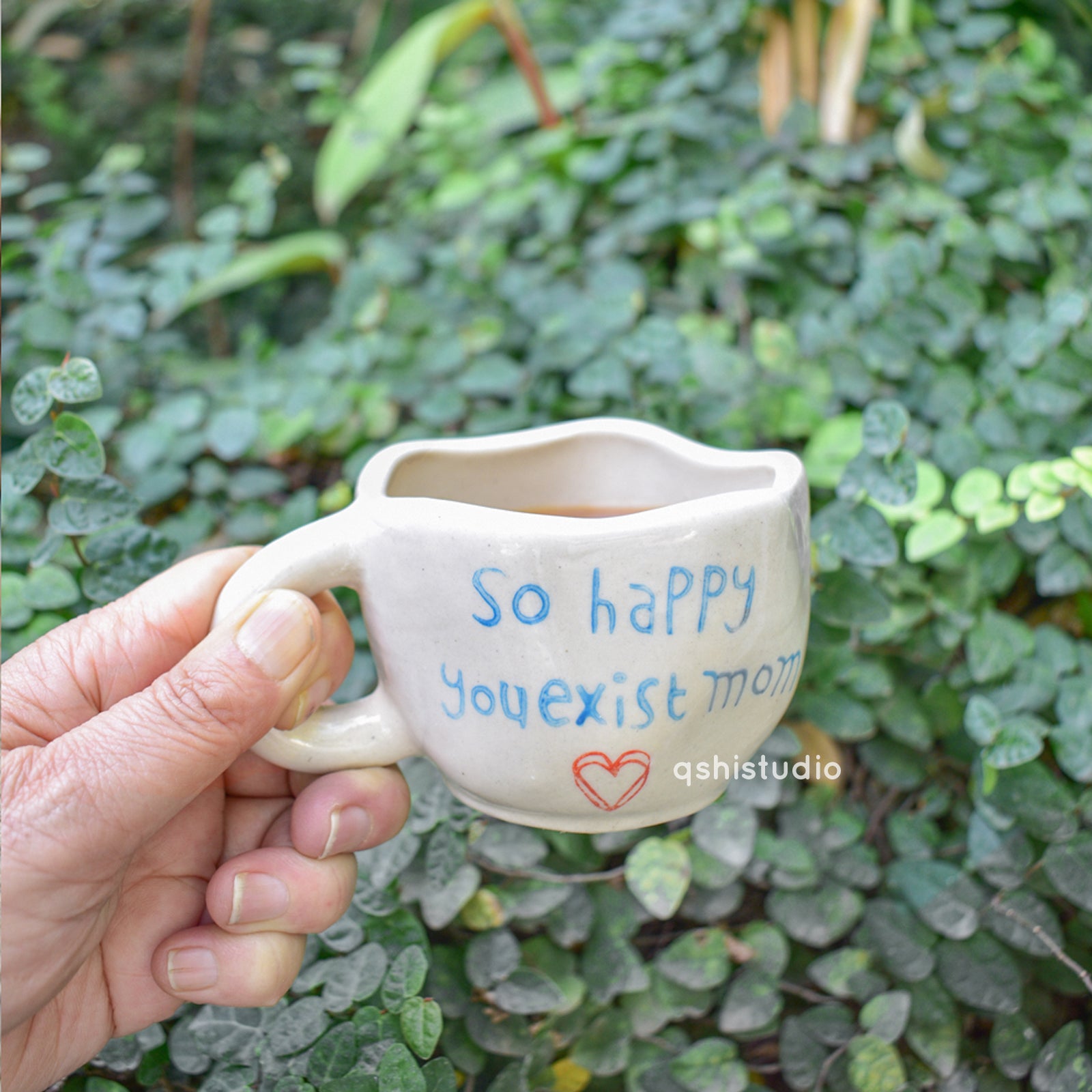 Cute Ceramic Mug - Happy You Exist Mom