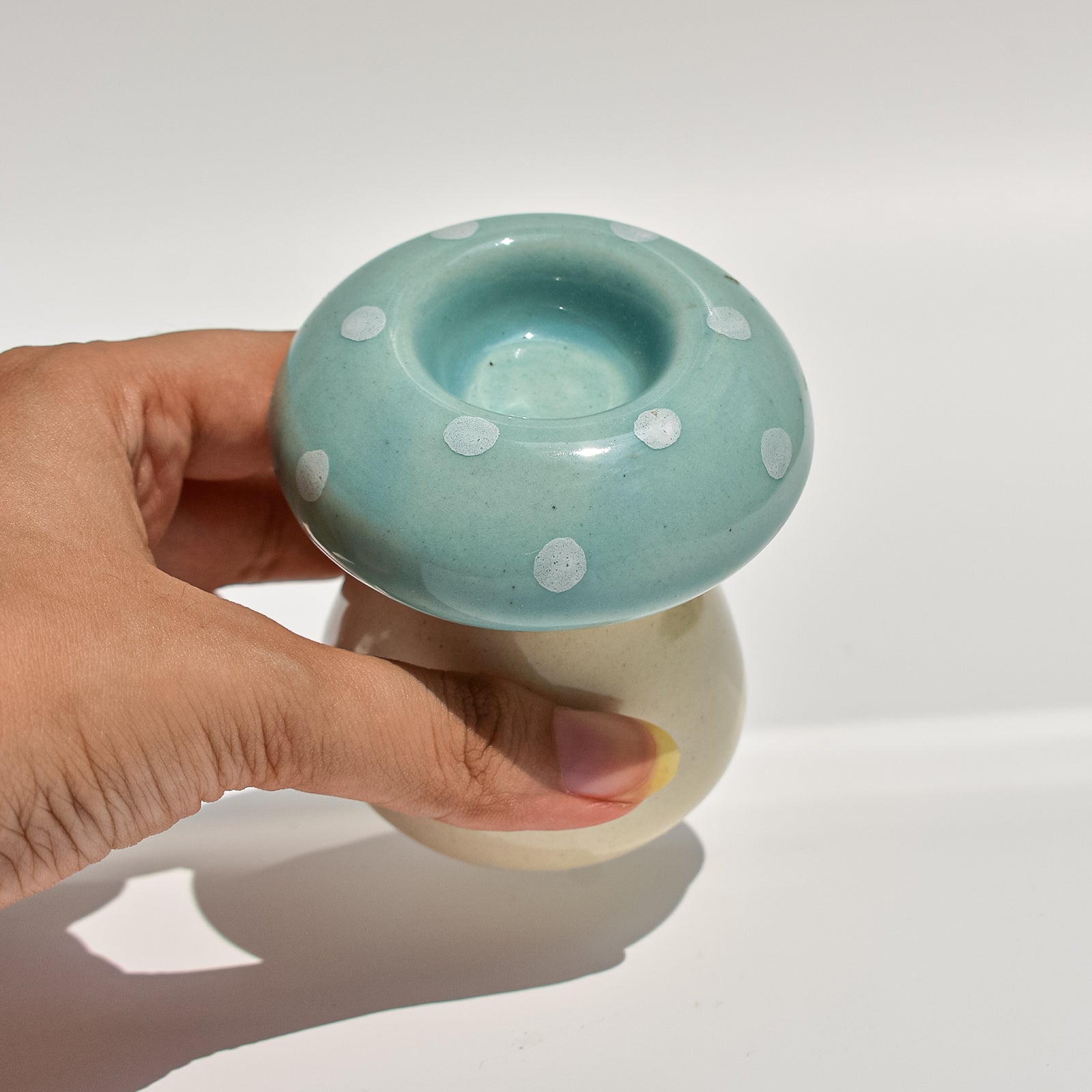 Diya/Candle Holder -  Mushroom (1 pc)