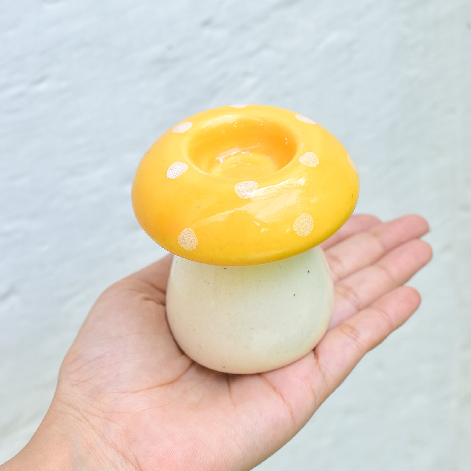 Diya/Candle Holder -  Mushroom (1 pc)