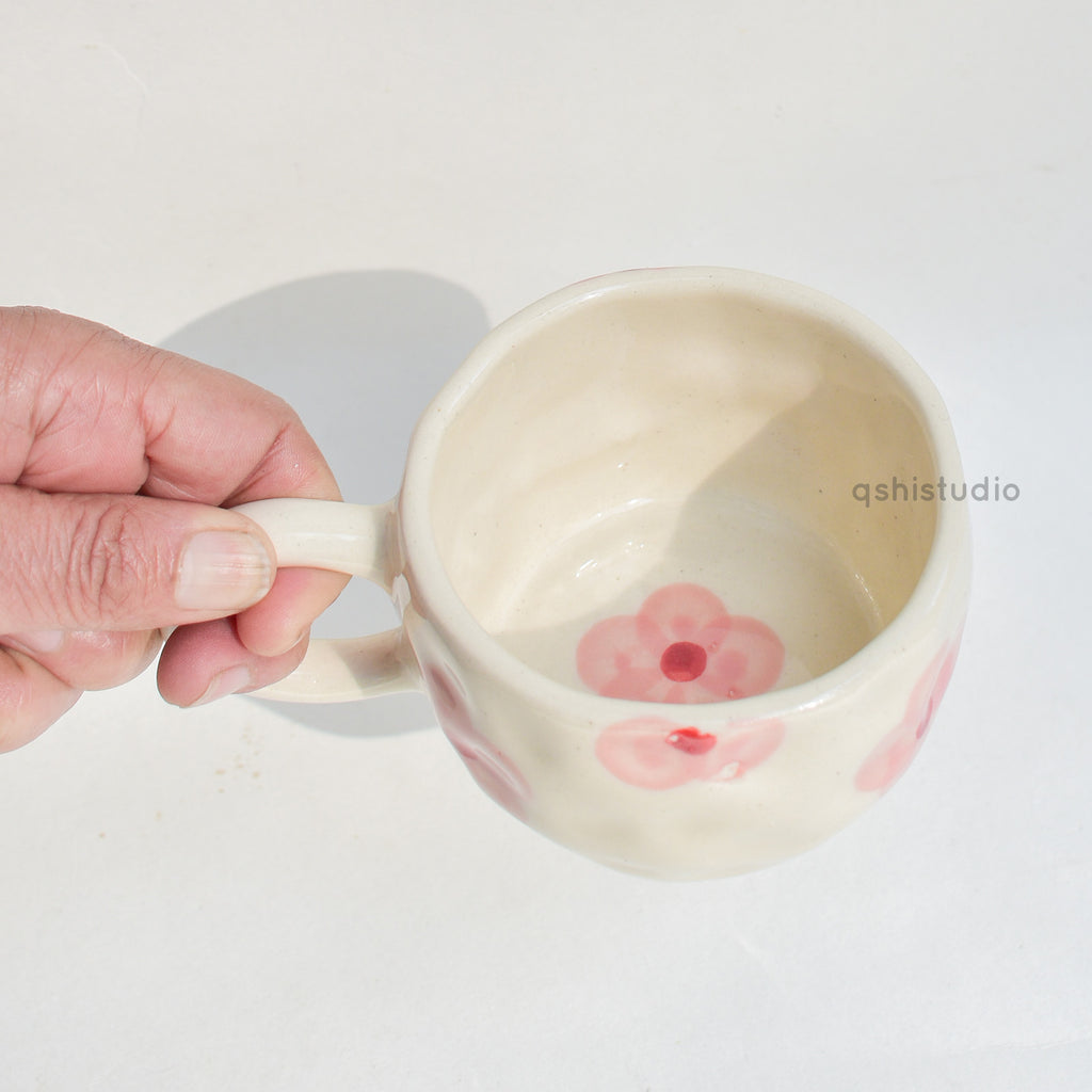 Adorable Ceramic Cup - Pink Petal