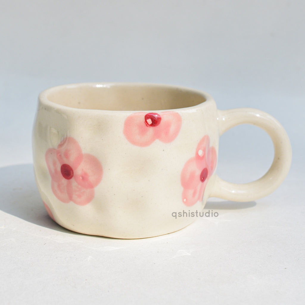 Adorable Ceramic Cup - Pink Petal