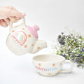 Ceramic Tea Pot & Cup Set - Positivitea