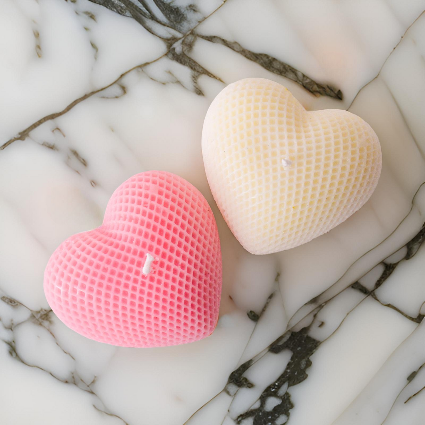 Scented Little Heart Candle Set of 2