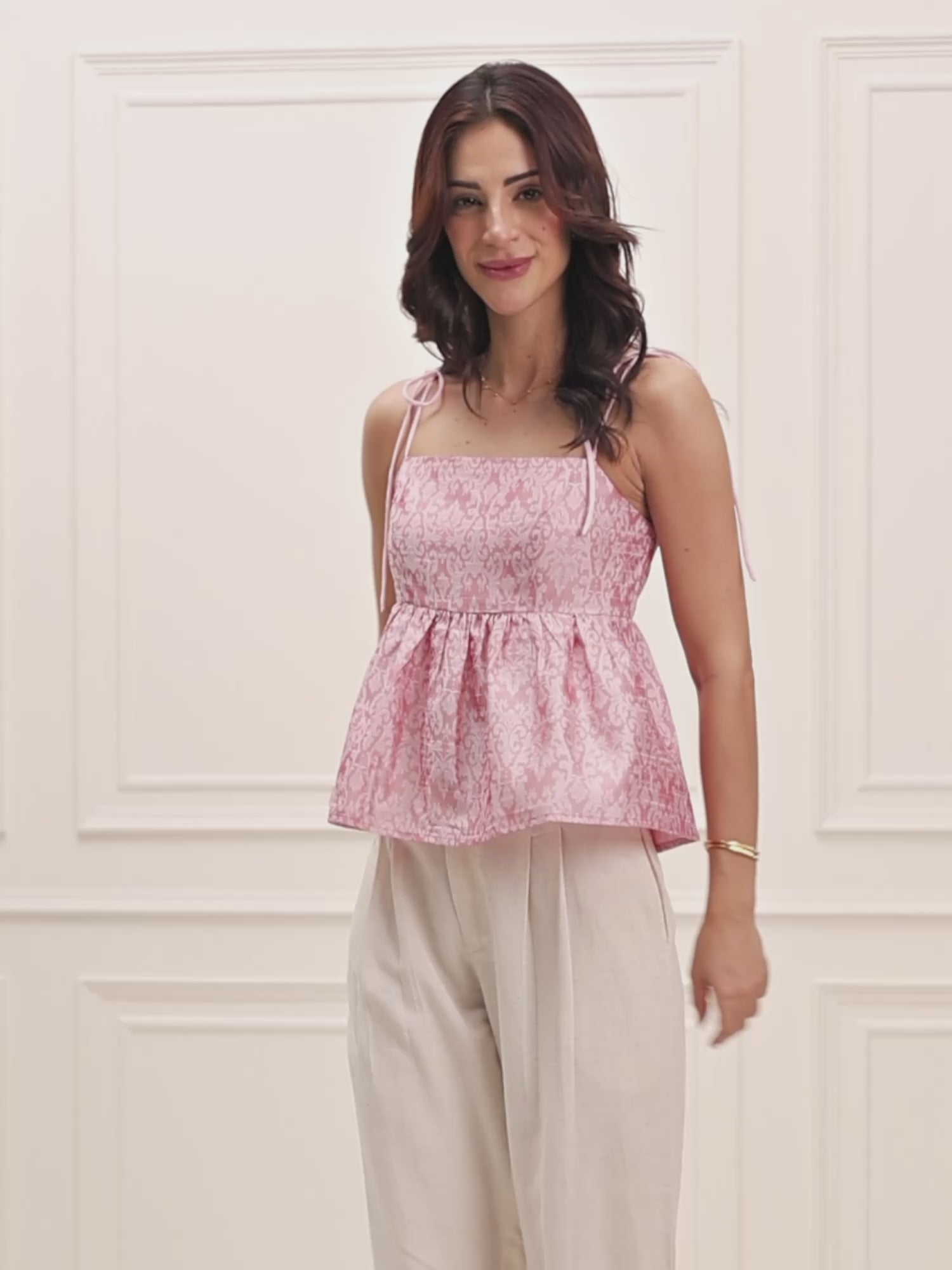 Rose Babydoll Top