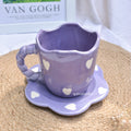 Purple Love Tea Cup & Coaster Set