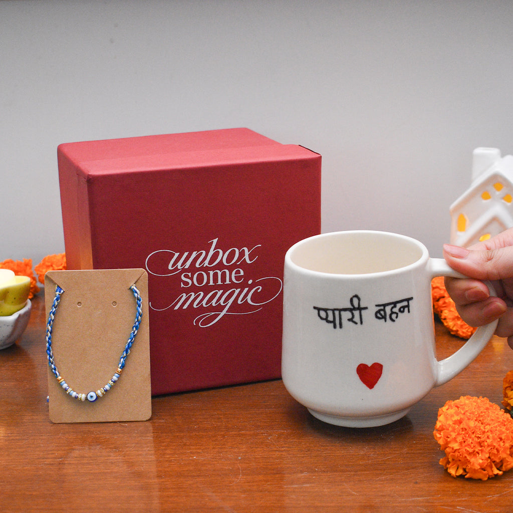 Best Sister Mug & Rakhi Gift Box