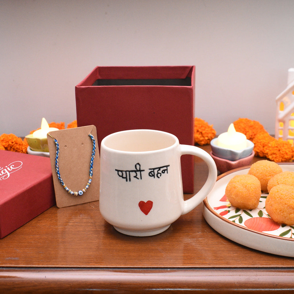 Best Sister Mug & Rakhi Gift Box