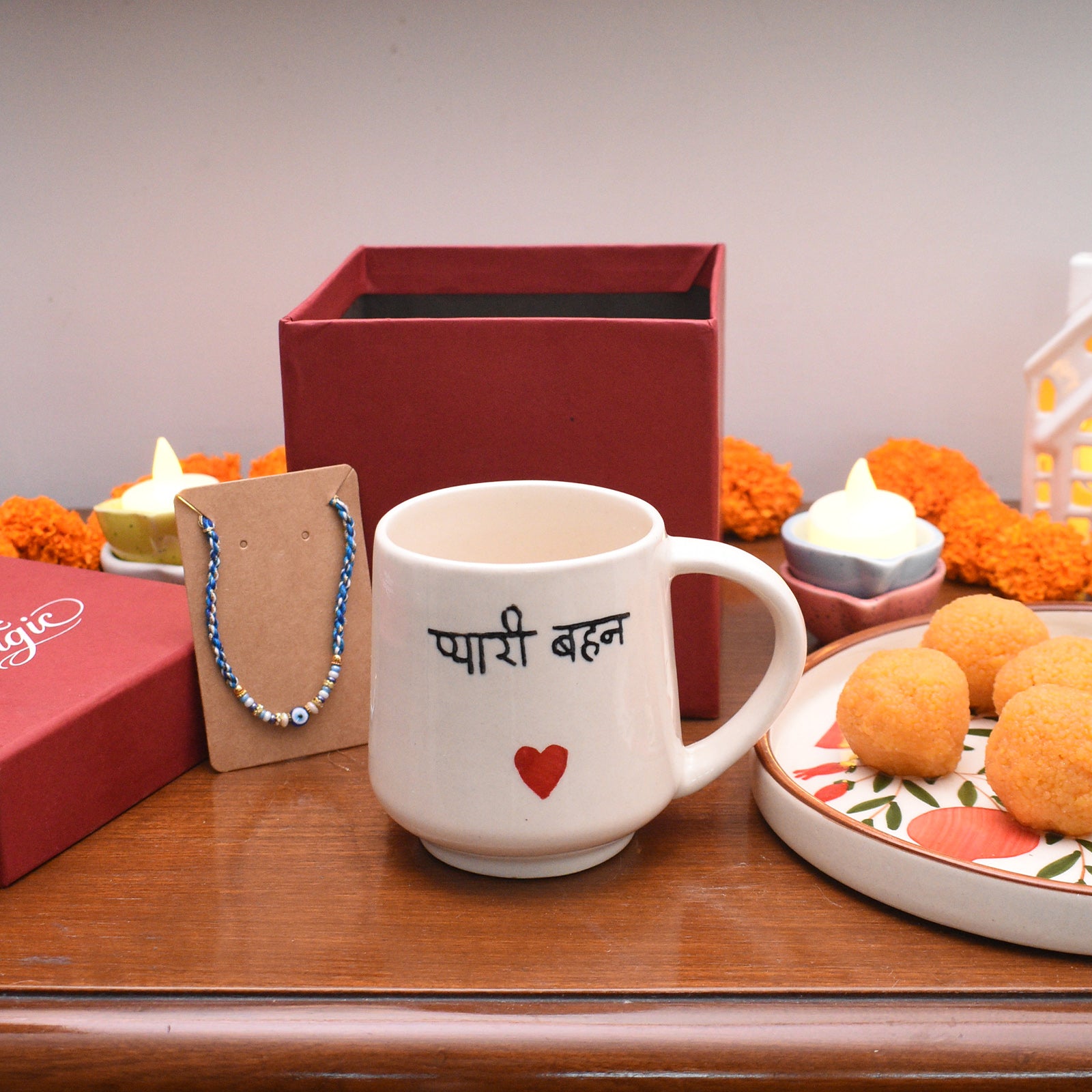 Best Sister Mug & Rakhi Gift Box