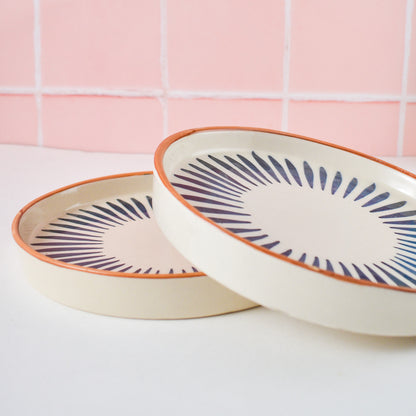 aura ceramic pasta bowl plate