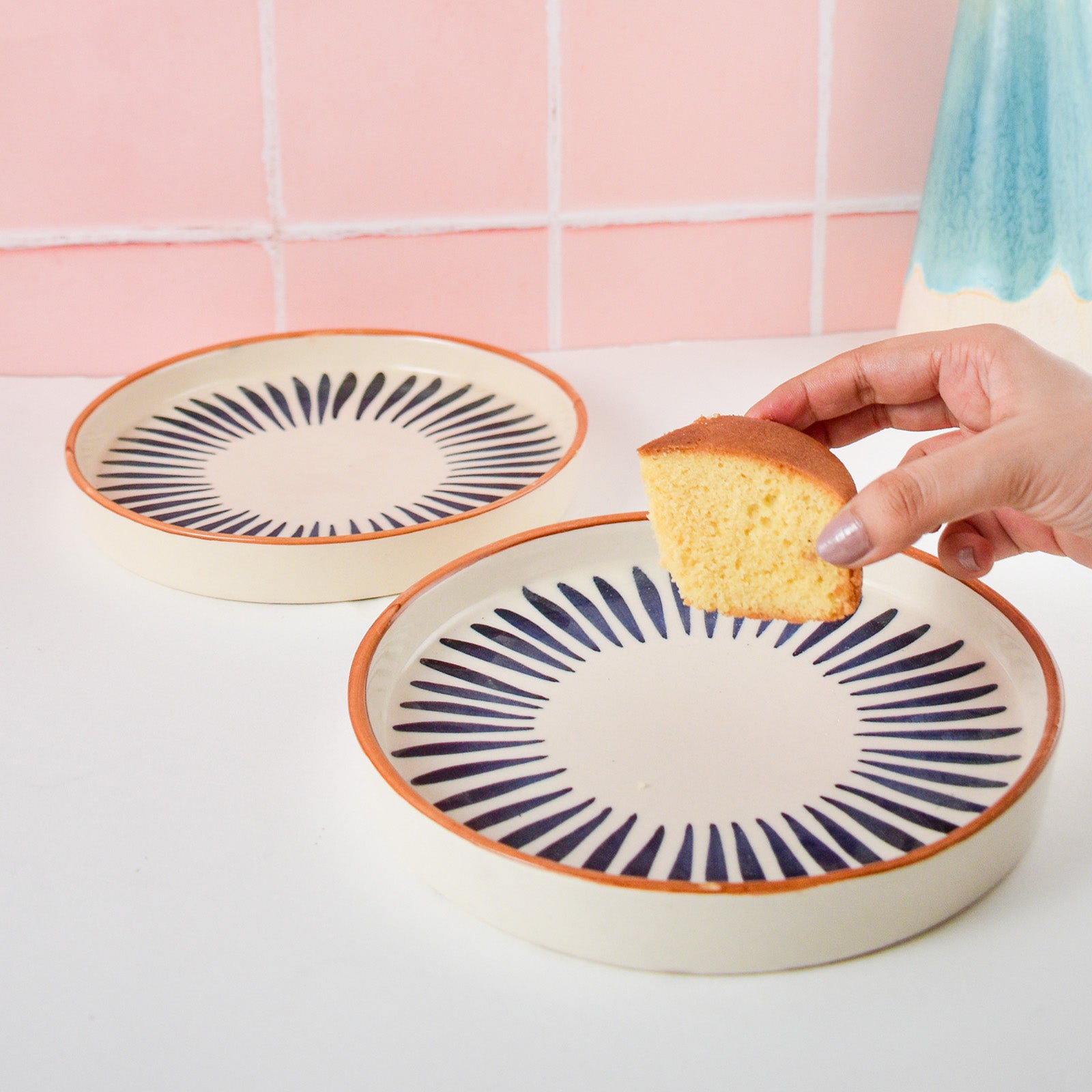 aura ceramic pasta bowl plate