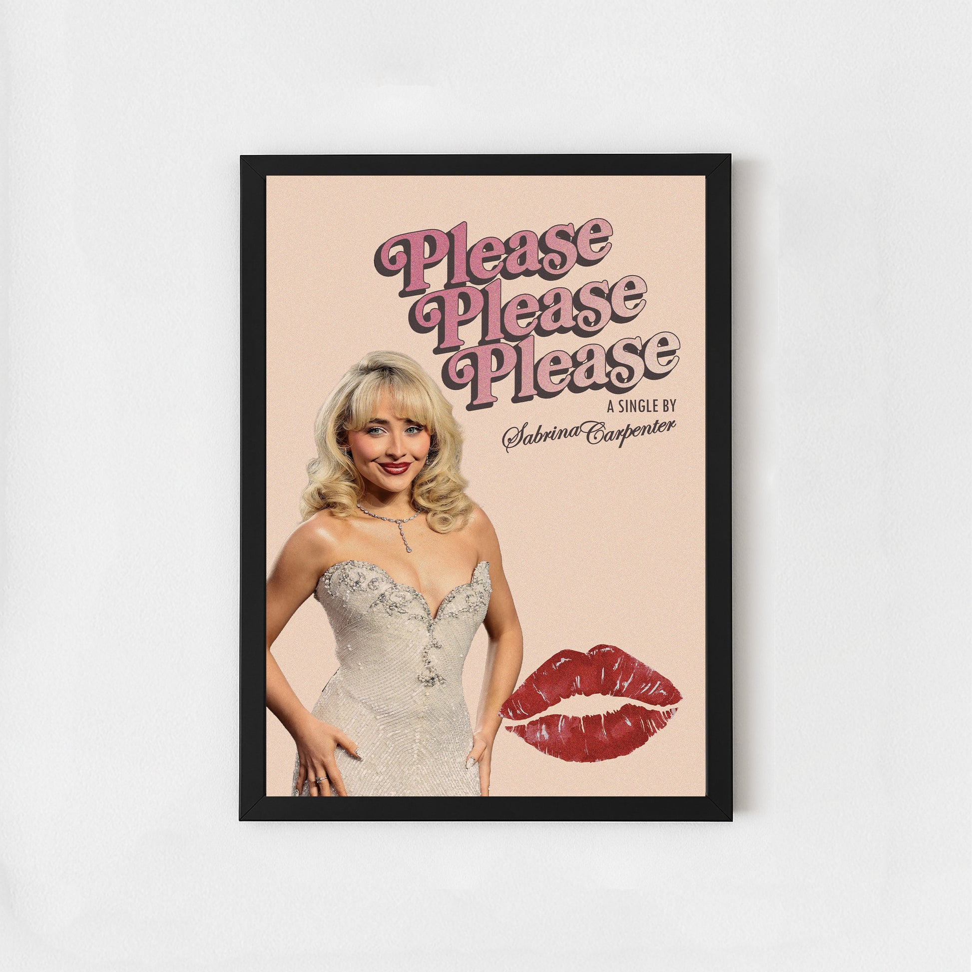 Please Pop Poster – Retro Music Wall Art Print