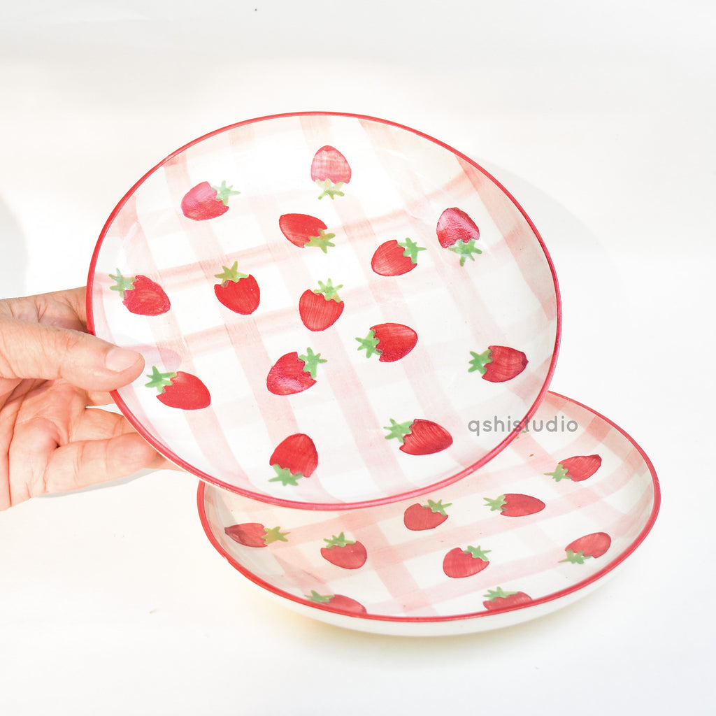 Cute Dessert Plate - Strawberry Shortcake