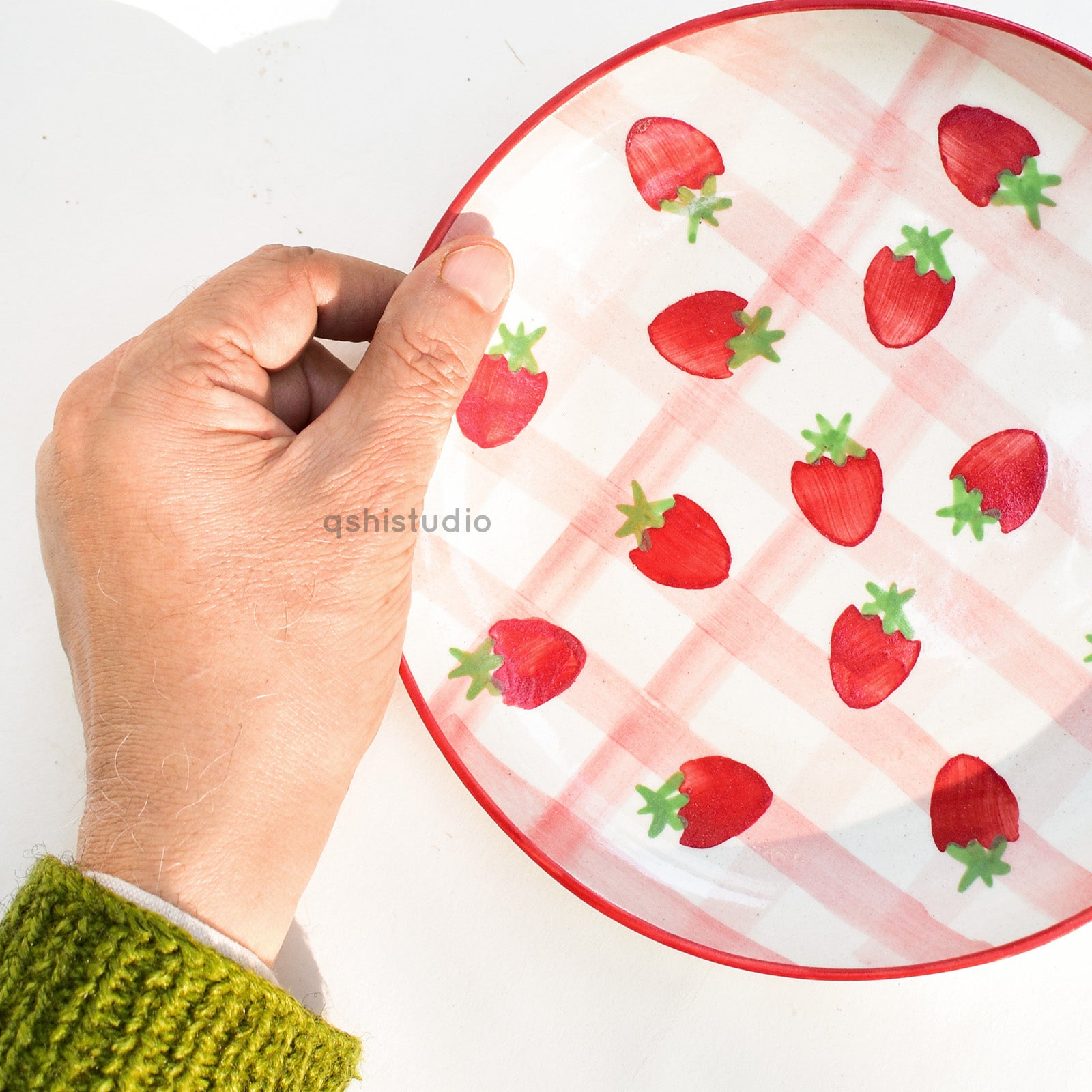Cute Dessert Plate - Strawberry Shortcake (7 inches)