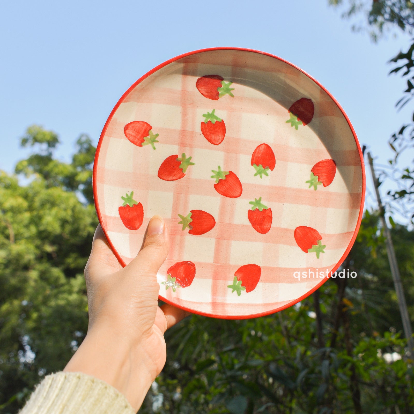 Cute Dessert Plate - Strawberry Shortcake (7 inches)