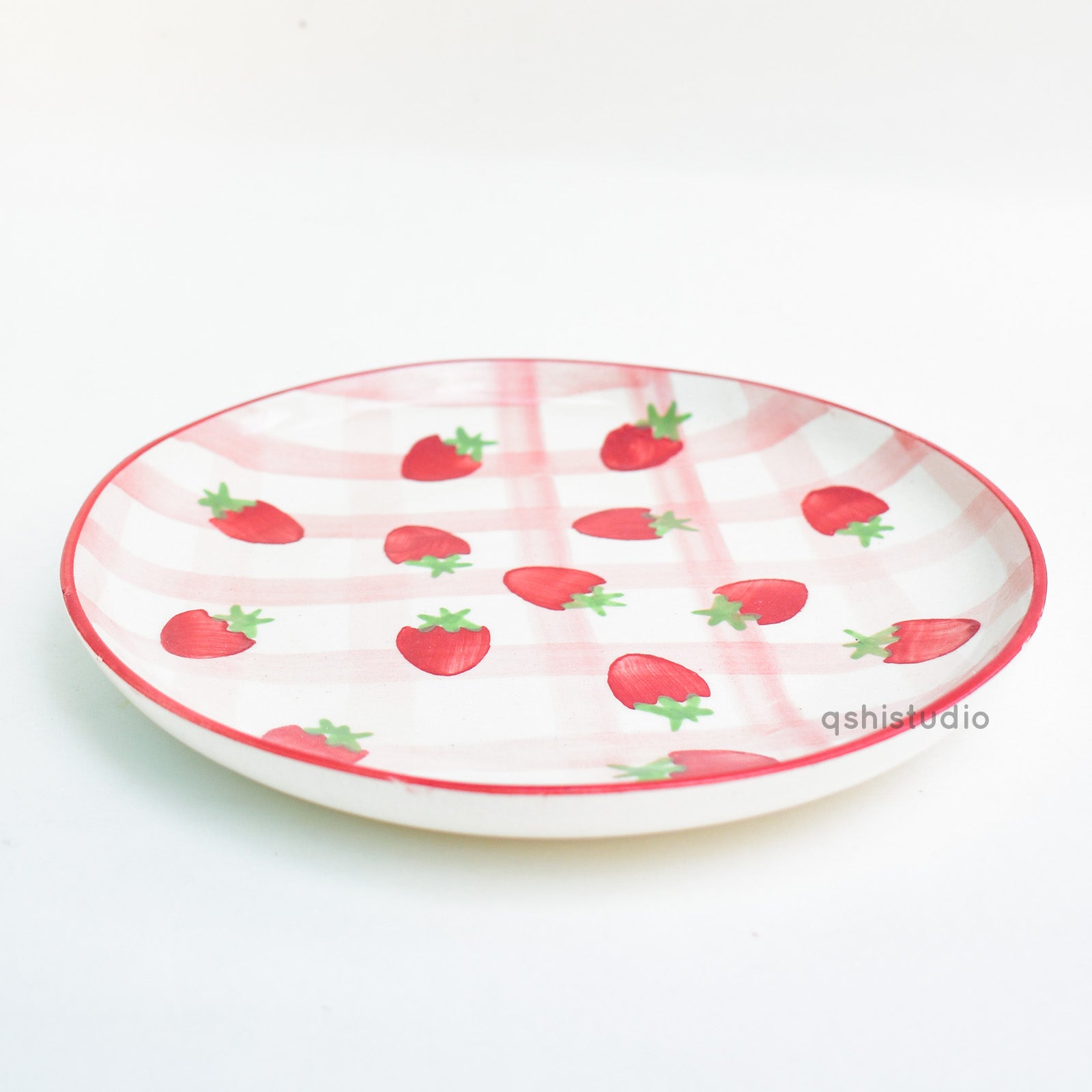 Cute Dessert Plate - Strawberry Shortcake (7 inches)