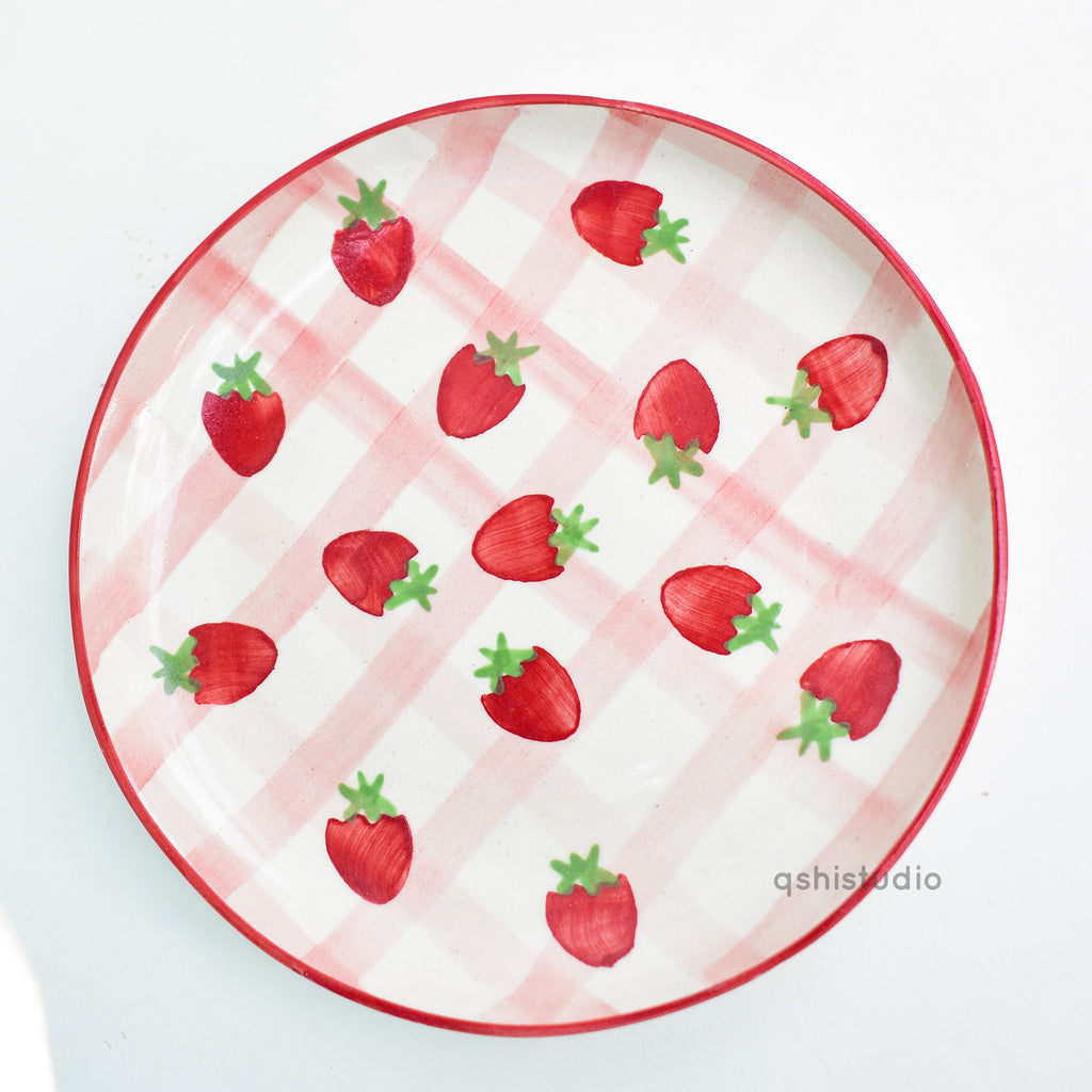 Cute Dessert Plate - Strawberry Shortcake