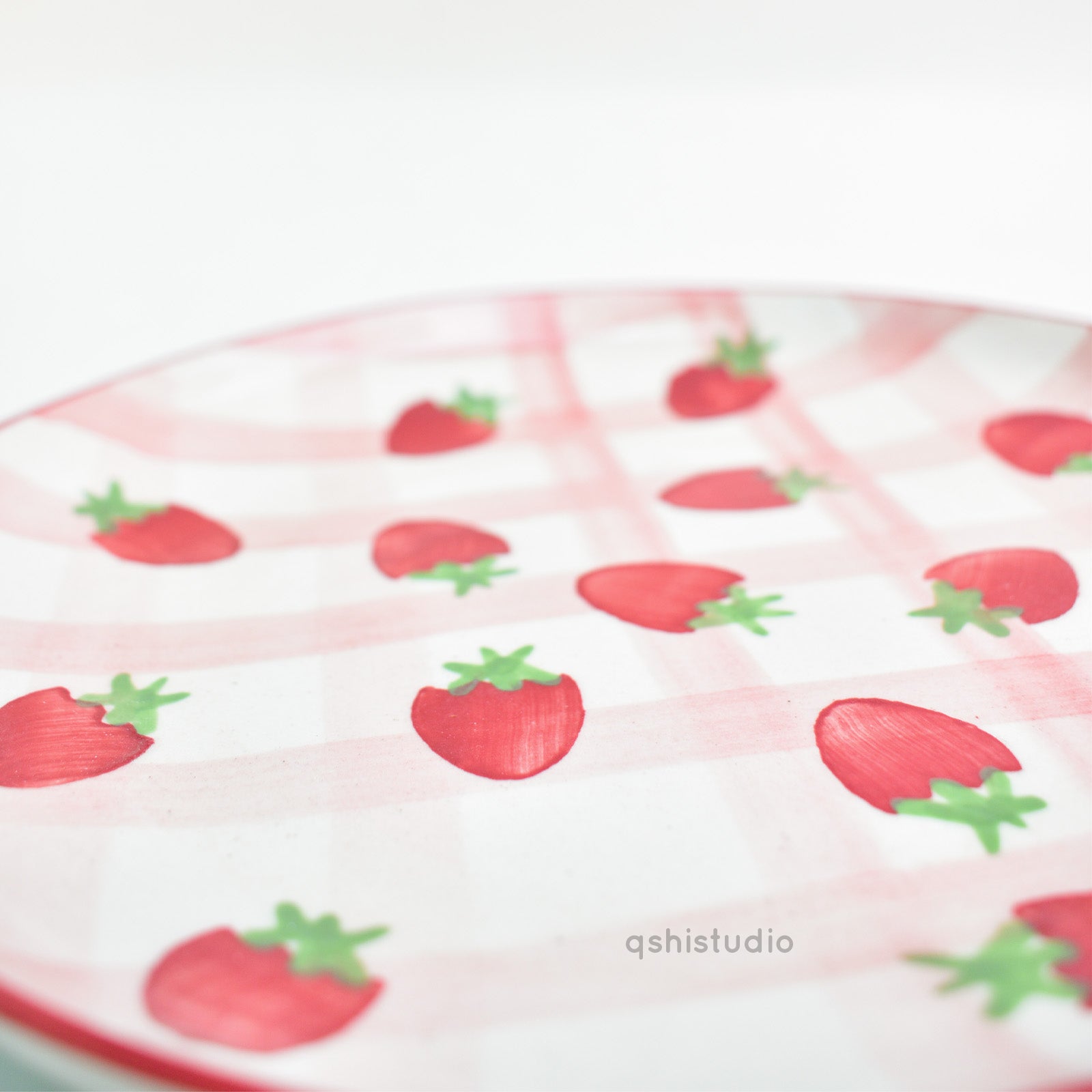 Cute Dessert Plate - Strawberry Shortcake (7 inches)