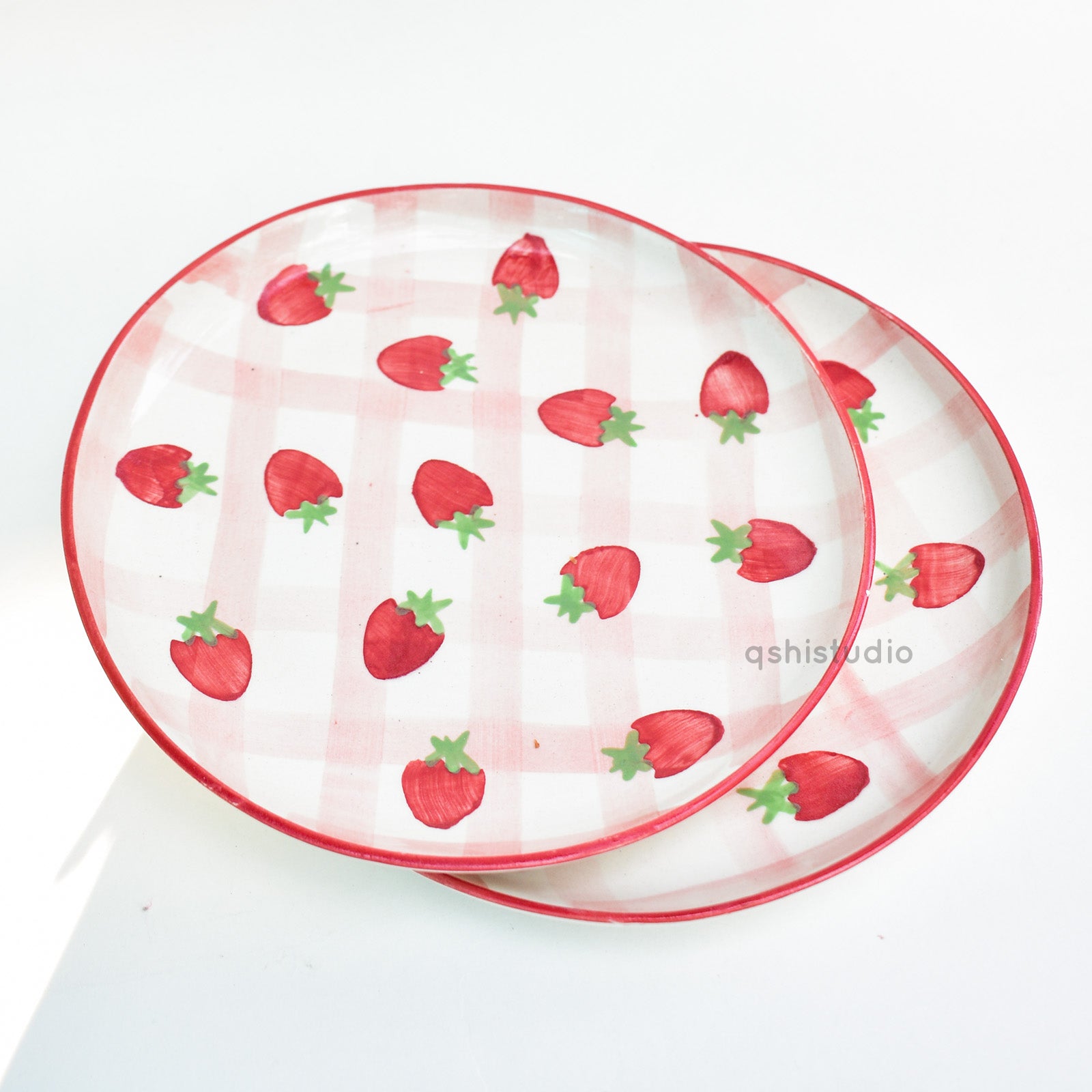 Cute Dessert Plate - Strawberry Shortcake (7 inches)