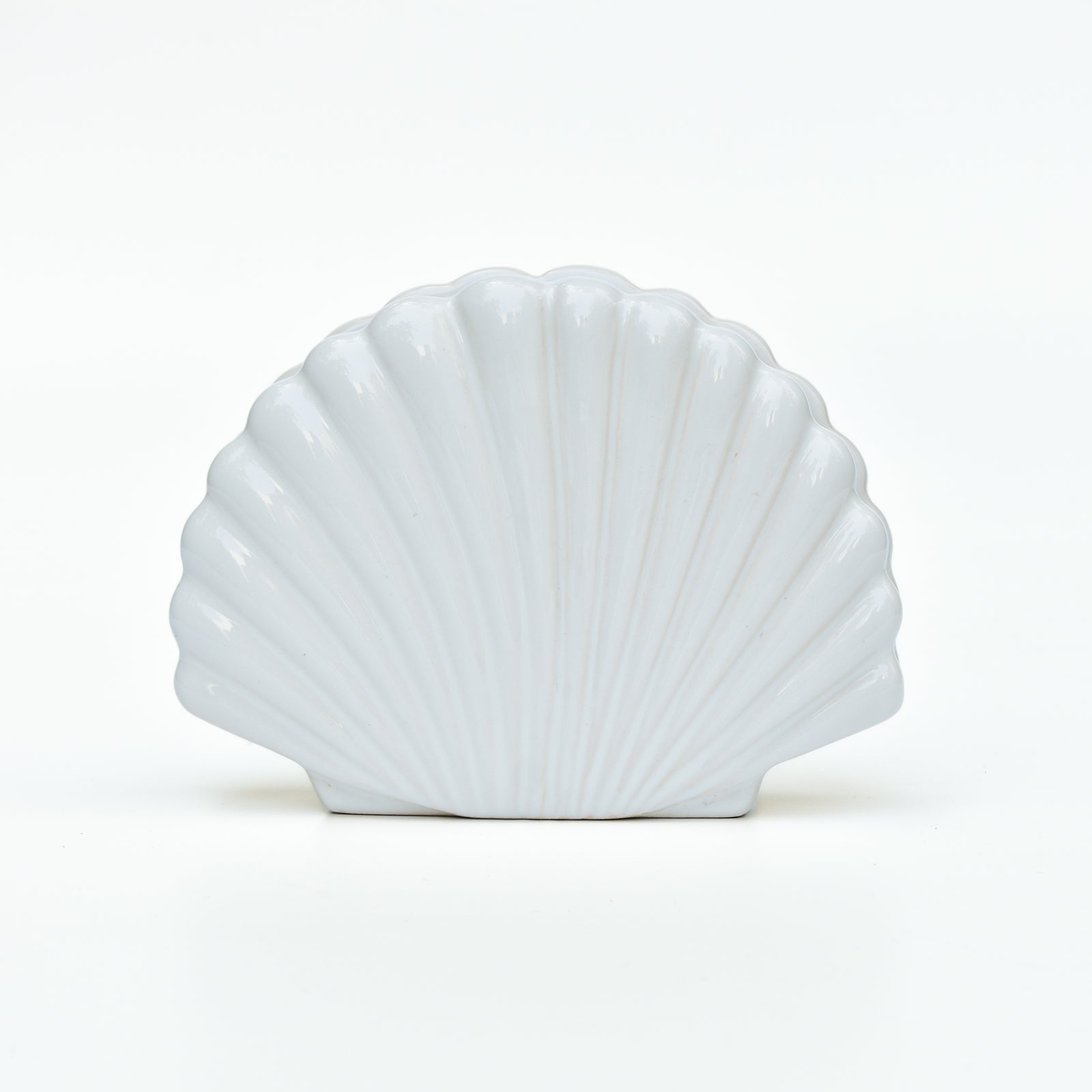 Ceramic Napkin Holder - White Shell