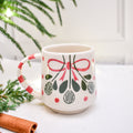 Secret Santa Christmas Mug - Holly Bow