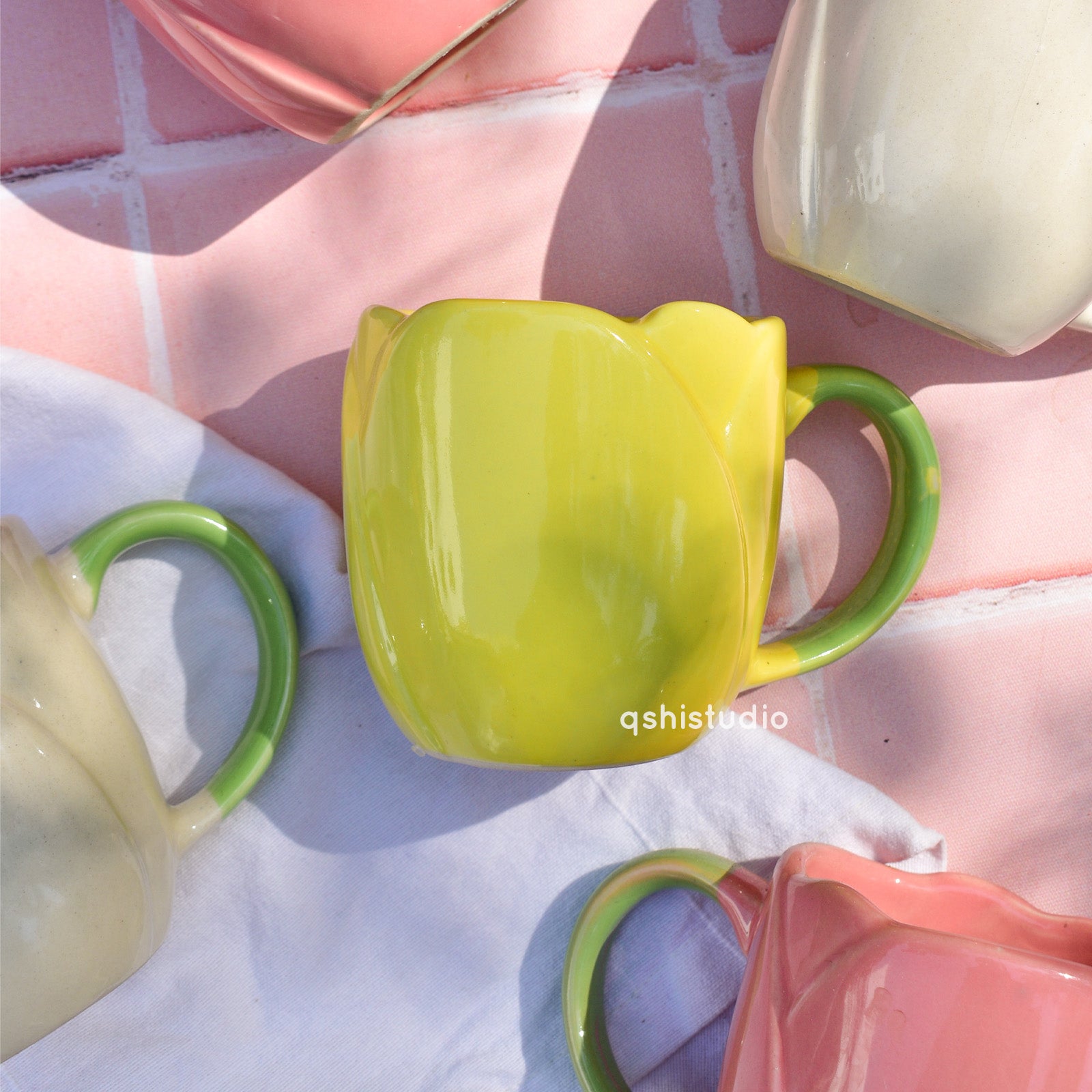Handmade Ceramic Mug - Tulip