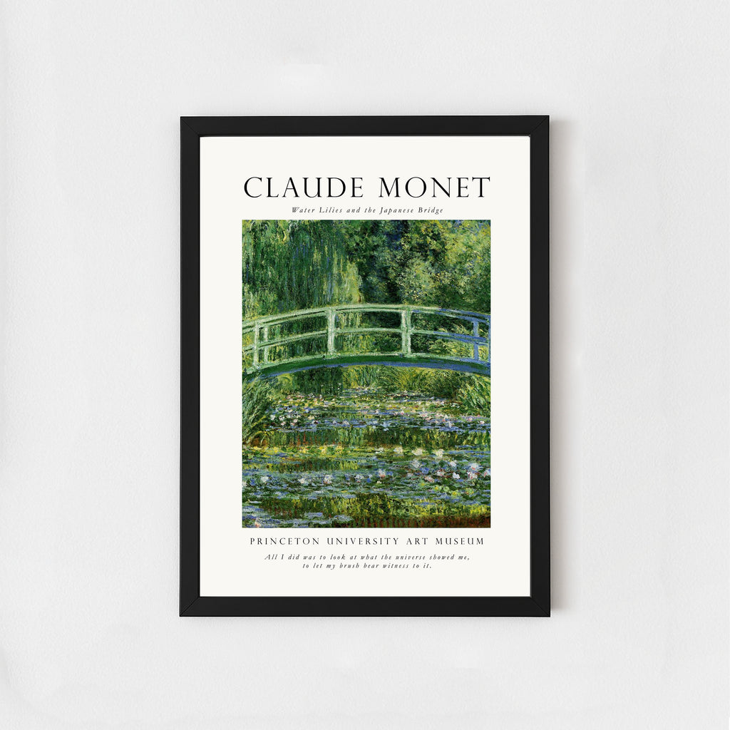 Claude Monet Water Lilies Poster – Japanese Bridge Art Print