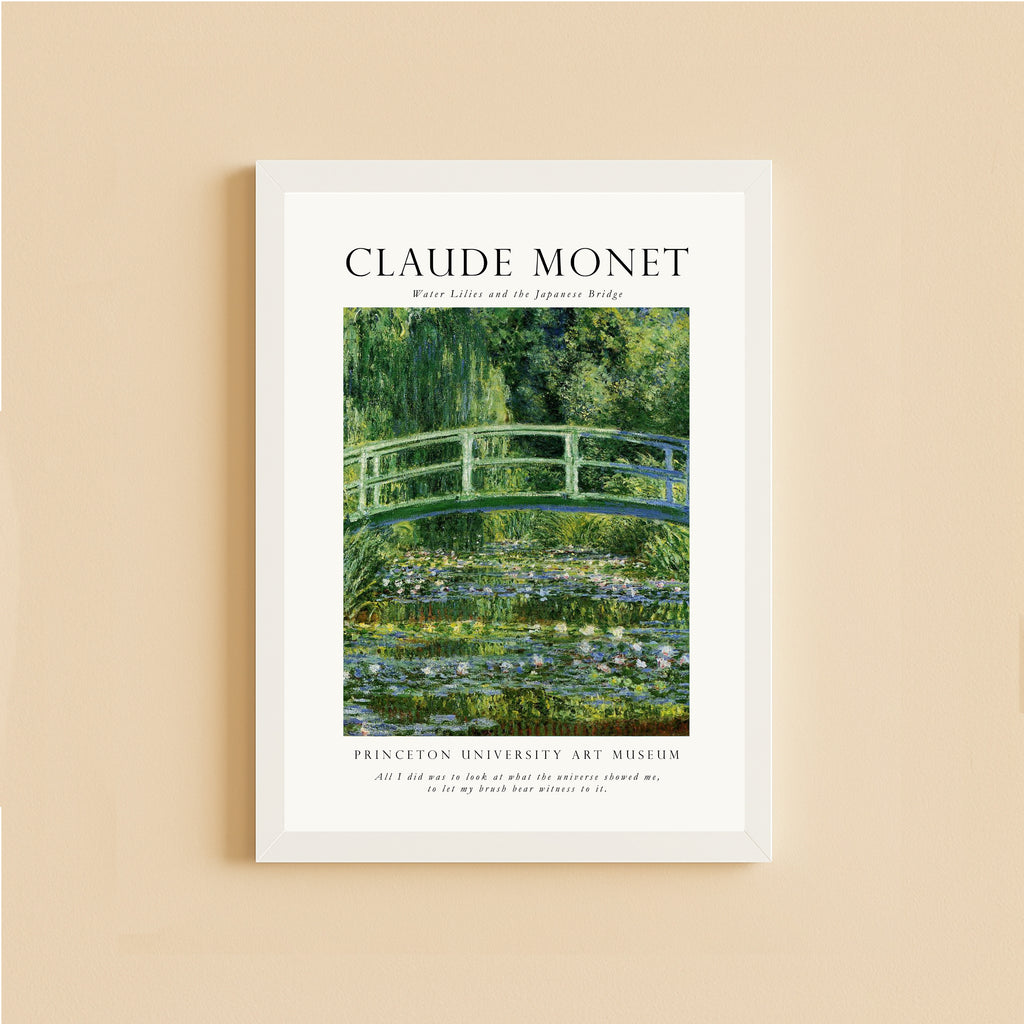 Claude Monet Water Lilies Poster – Japanese Bridge Art Print
