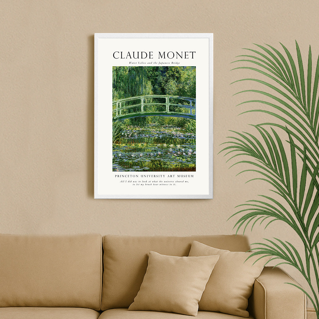 Claude Monet Water Lilies Poster – Japanese Bridge Art Print