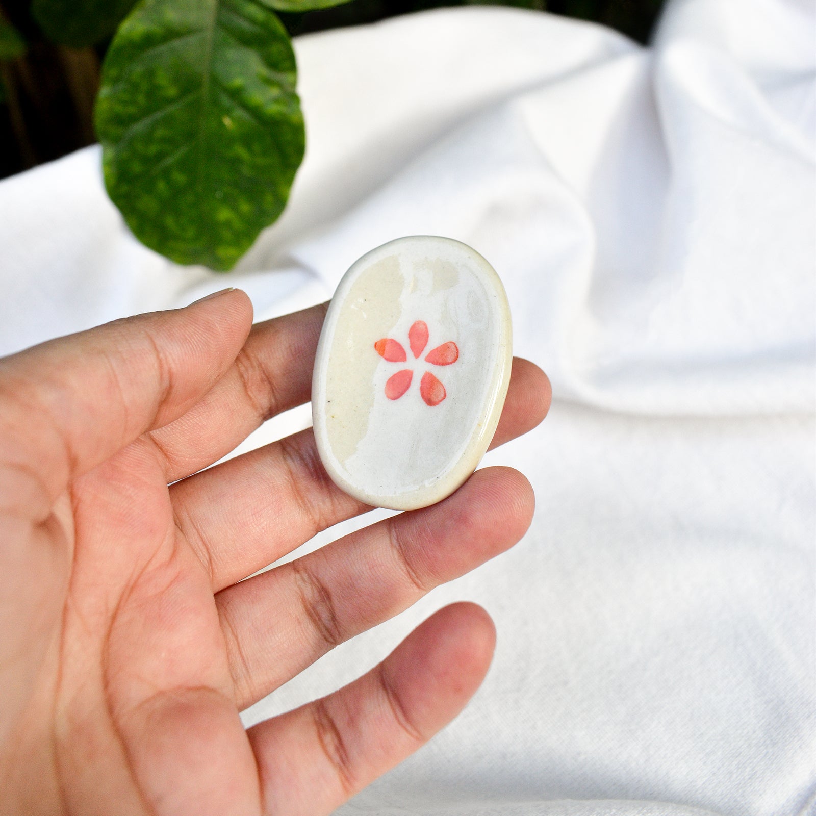 Handcrafted Worry Stone – Anxiety Relief Pebble (Set of 5)