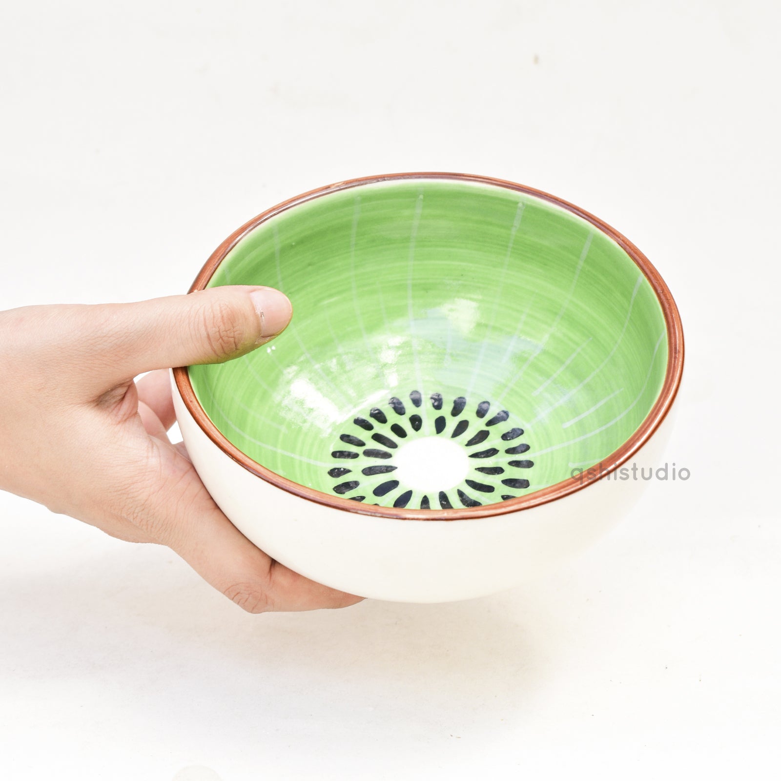Adorable Handmade Bowl - Kiwi