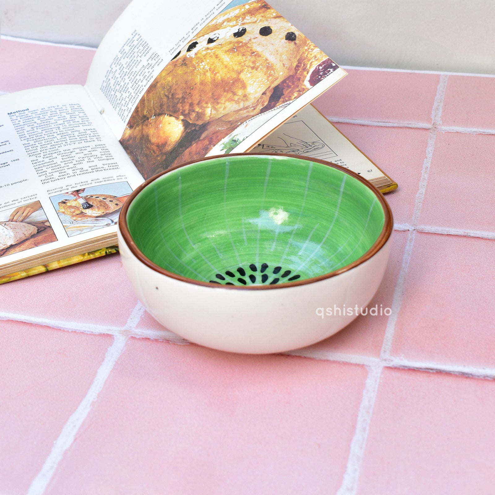 Adorable Handmade Bowl - Kiwi